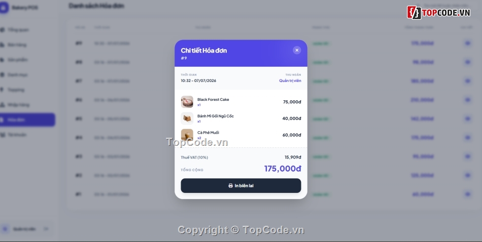 Website quản lý,quản lý,bán bánh ngọt